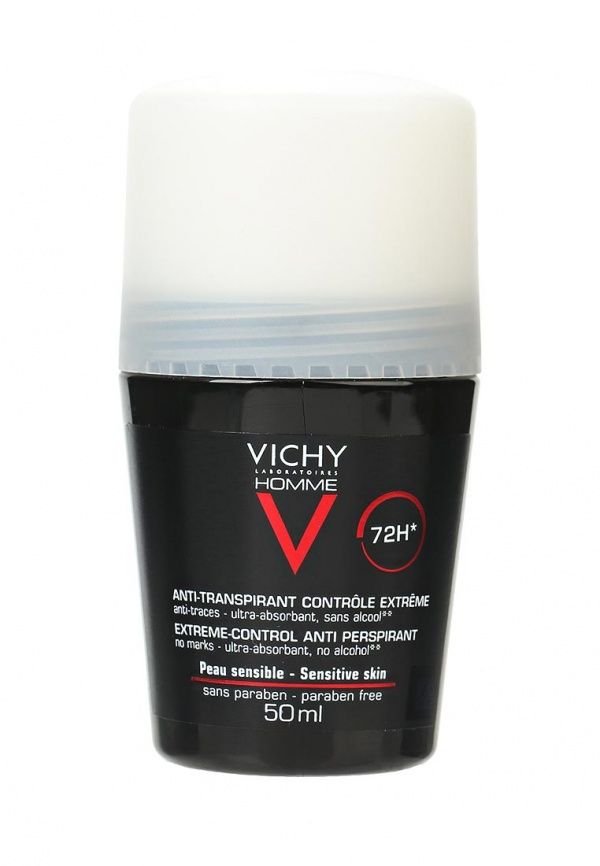 фото упаковки Vichy Homme дезодорант против избыточного потоотделения 72ч
