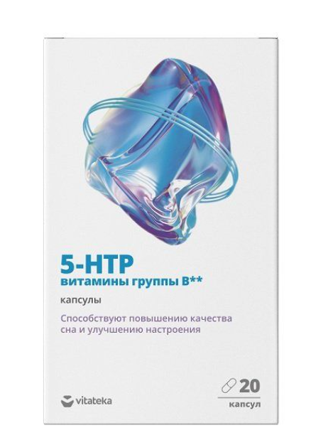 фото упаковки Витатека Комплекс 5-гидрокситриптофана и Витаминов B