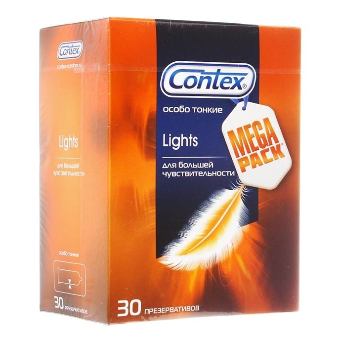 Презервативы Contex Lights, презерватив, особо тонкие, 30 ...
