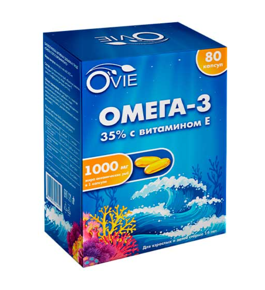 фото упаковки Ovie Омега-3 35% с витамином Е