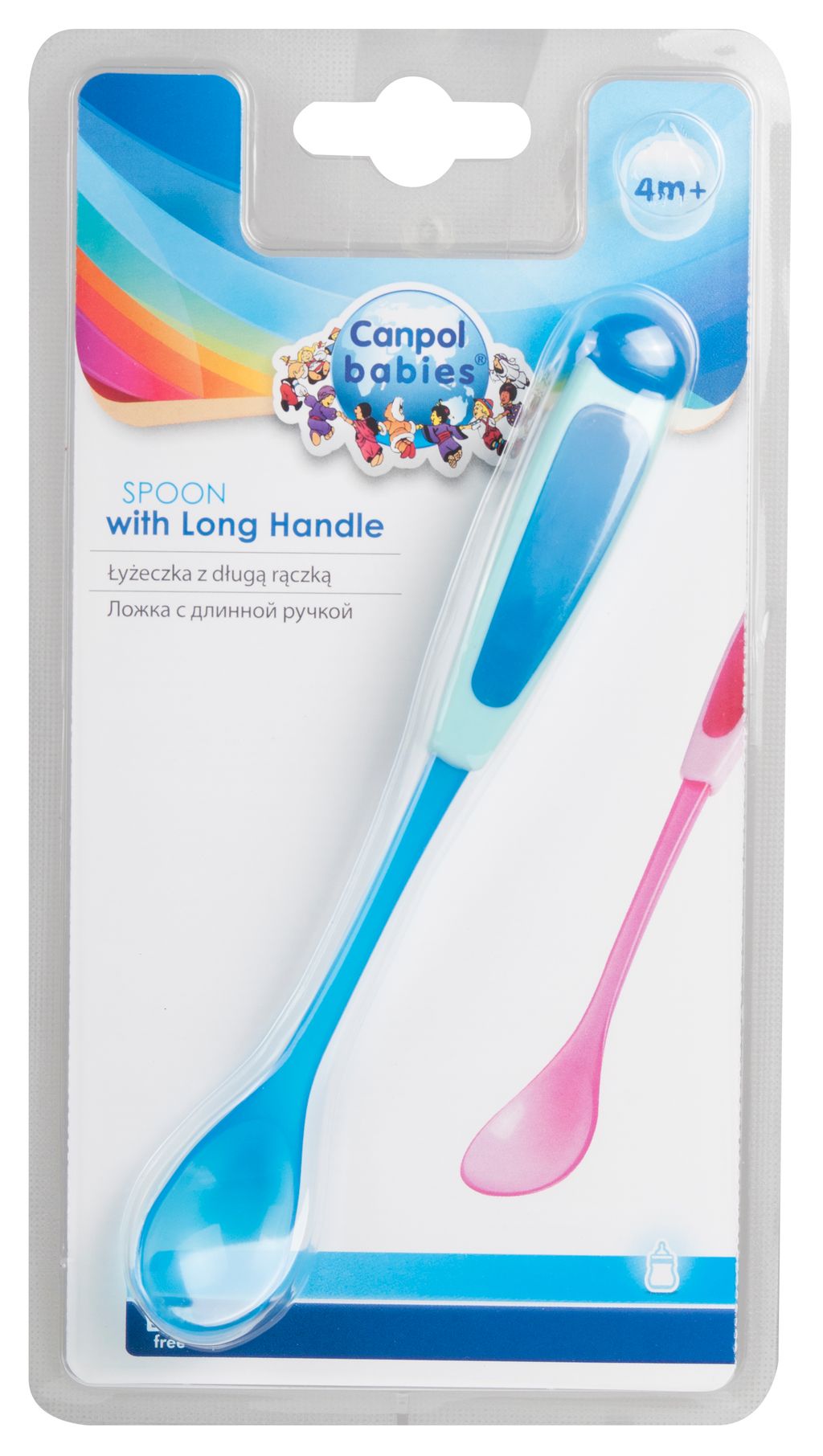 фото упаковки Canpol Ложка для кормления с длинной ручкой 4+
