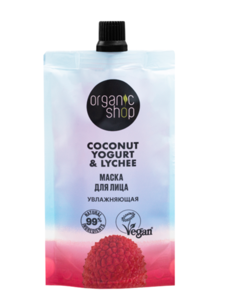 фото упаковки Organic Shop yogurt&lychee Маска для лица
