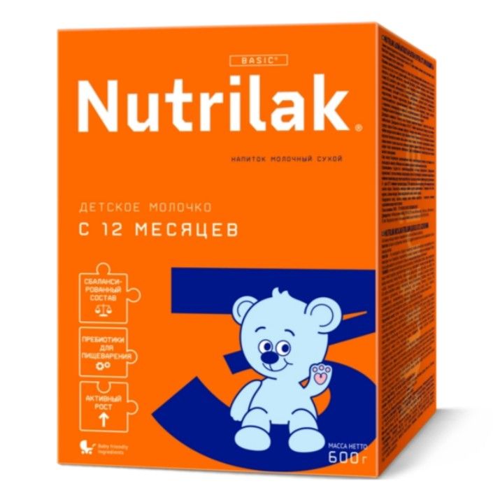 фото упаковки Nutrilak 3 Детский сухой молочный напиток