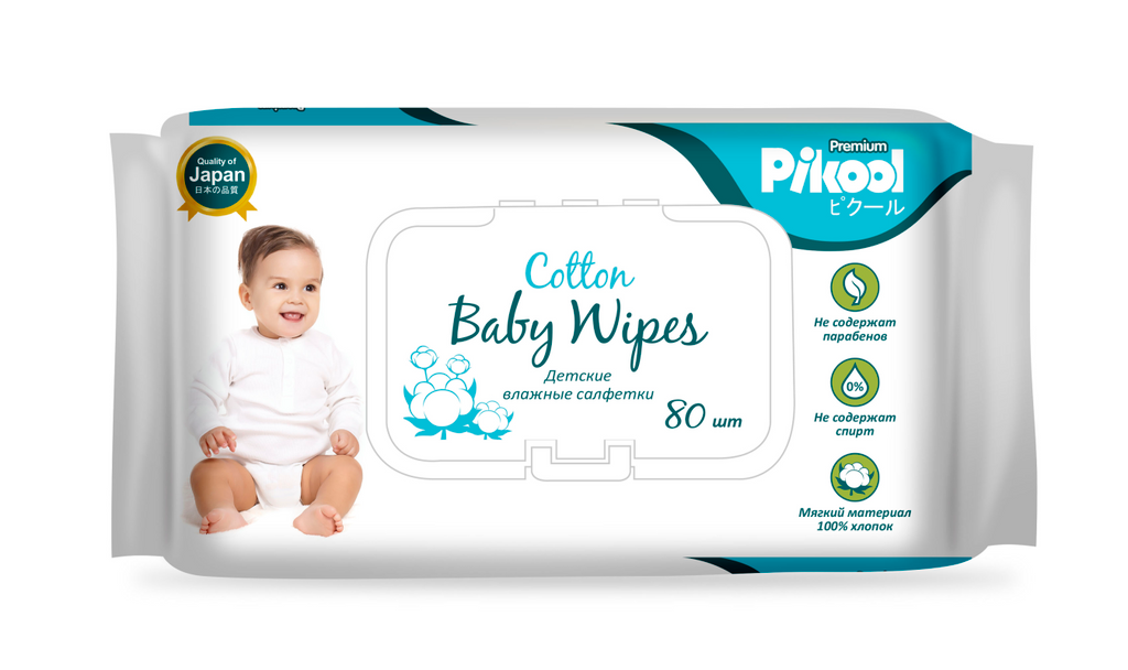 фото упаковки Pikool Premium Детские влажные салфетки