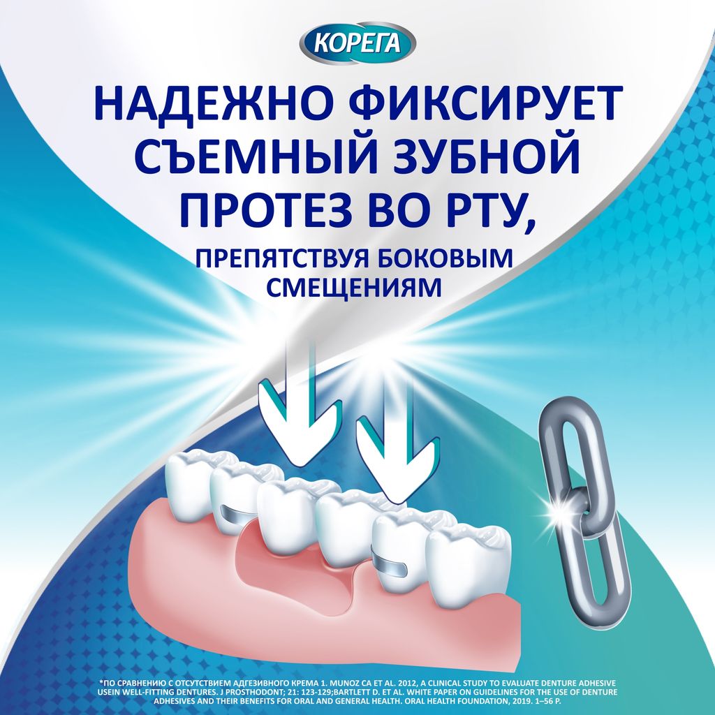 Корега Нейтральный вкус Крем для фиксации зубных протезов, крем для фиксации зубных протезов, 70 г, 2 шт.