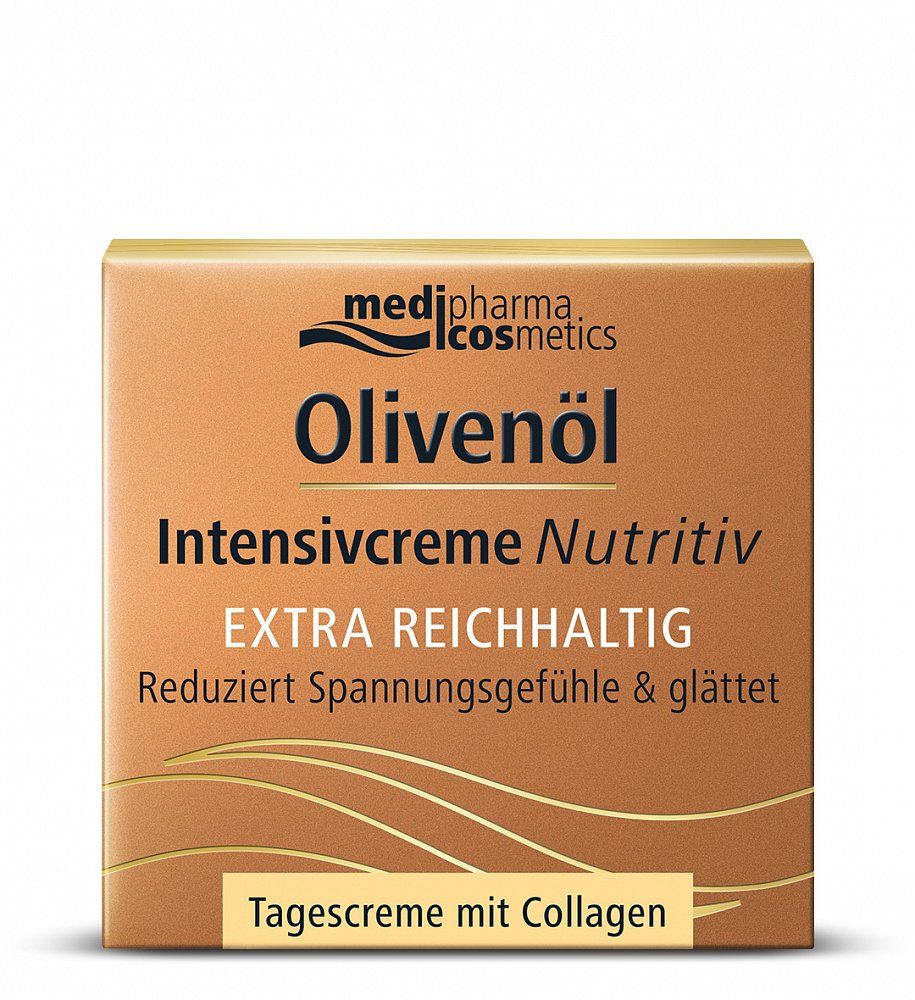 фото упаковки Medipharma Cosmetics Olivenol Крем для лица интенсив питательный, крем для лица, дневной, 50 мл, 1 шт. фото упаковки Medipharma Cosmetics Olivenol Крем для лица интенсив питательный