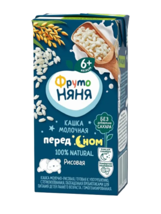 фото упаковки ФрутоНяня Кашка молочная рисовая
