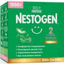 Nestogen 2, для детей с 6 месяцев, смесь молочная сухая, с пребиотиками и лактобактериями, 350 г, 3 шт.