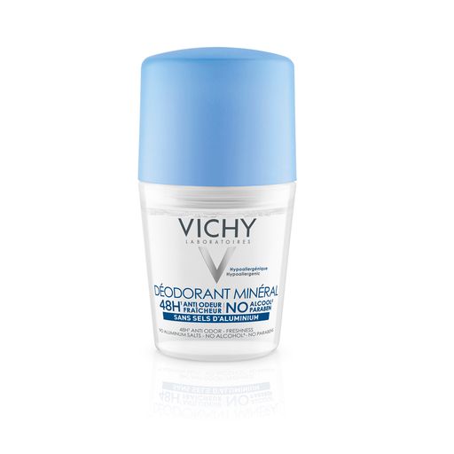 Vichy Deodorants дезодорант минеральный без солей алюминия 48 ч, део-ролик, 50 мл, 1 шт.