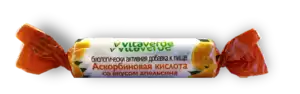 Vitaverde Аскорбинка с сахаром, таблетки жевательные, яблоко, 10 шт.