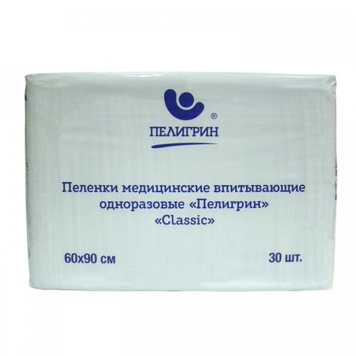 Пелигрин CLASSIC Пеленки впитывающие, 60х90, 30 шт.