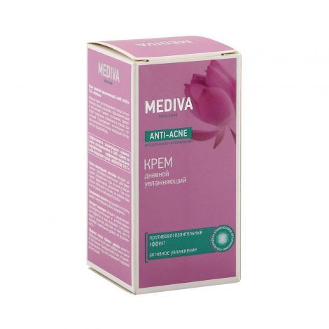 Mediva Anti-Acne крем увлажняющий, крем для лица, дневной, 50 мл, 1 шт.