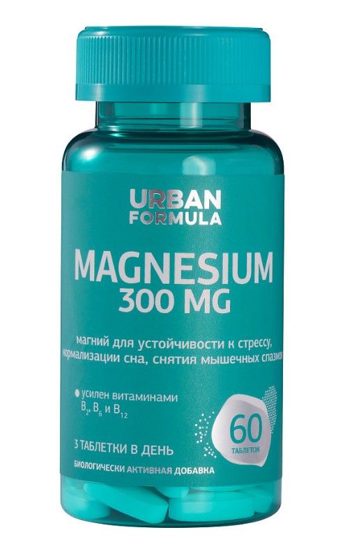 Urban Formula Magnesium Магний В6 Форте, таблетки, 60 шт.