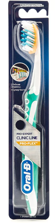 Oral-B ProExpert Clinic Line Pro-Flex 38 Зубная щетка средняя, щетка зубная, 1 шт.