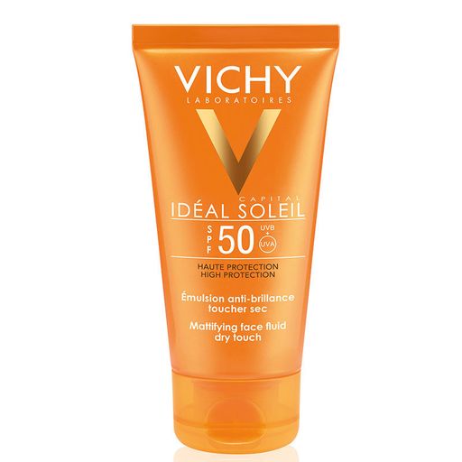 Vichy Capital Ideal Soleil Dry Touch SPF50 эмульсия матирующая, эмульсия для наружного применения, 50 мл, 1 шт.