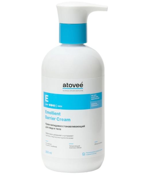 Atovee Essential Крем липидовосстанавливающий для лица и тела, восстановление и увлажнение, 300 мл, 1 шт.