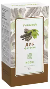 Vitaverde Кора дуба, сырье растительное измельченное, 50 г, 1 шт.