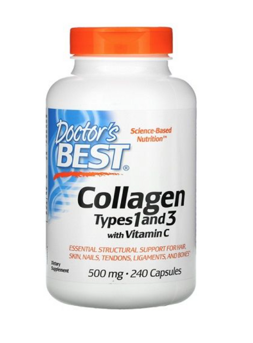 Doctor's Best Коллаген 1 и 3 типа с витамином С, капсулы, 240 шт.