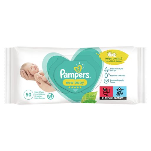 Pampers New Baby Салфетки влажные детские, салфетки влажные, 50 шт.