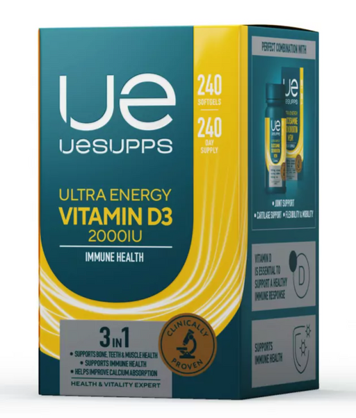UESUPPS Ultra Energy Витамин D3, капсулы, 240 шт.