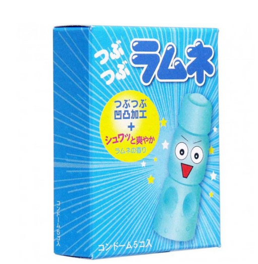 Sagami Studded Lemonade Презервативы, презерватив, с ароматом лимонада, 5 шт.