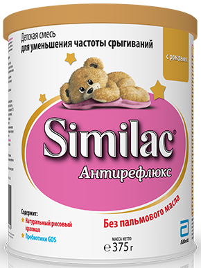 Similac Антирефлюкс, для детей с рождения, смесь молочная сухая, 375 г, 1 шт.
