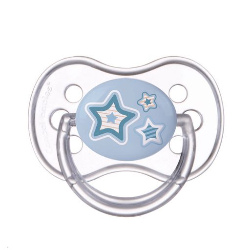 Canpol Newborn baby Пустышка круглая силиконовая 0-6 м, арт. 22/562, в ассортименте, 1 шт.