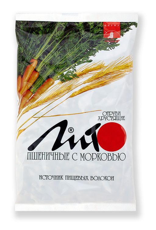 Отруби пшеничные хрустящие Лито с кальцием и морковью, гранулы, 200 г, 1 шт.