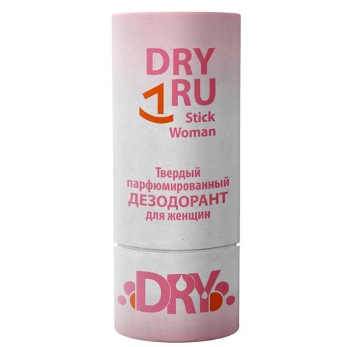 Dry Ru stick woman Дезодорант твердый парфюмированный, для женщин, 55 мл, 1 шт.