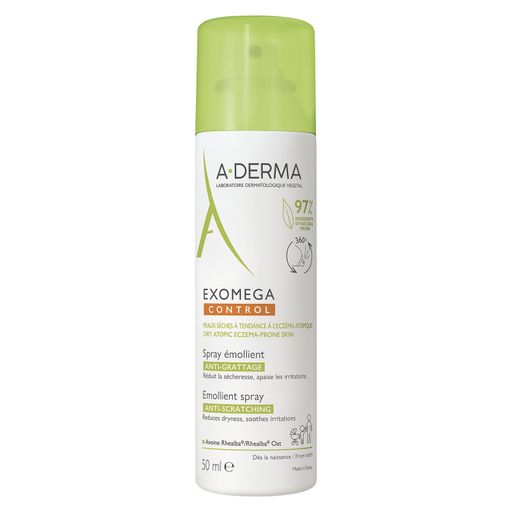 A-Derma Exomega Control Спрей-эмолент смягчающий, спрей, для кожи, склонной к атопическому дерматиту, 50 мл, 1 шт.