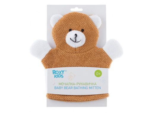 Roxy-kids Махровая мочалка-рукавичка Baby Bear, 1 шт.