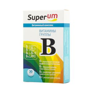 Superum B-комплекс, таблетки, 30 шт.